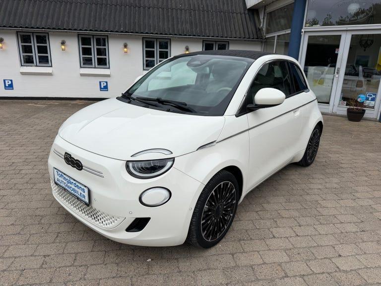 Fiat 500e 42 la Prima Cabrio hos Toftegårdens Automobiler