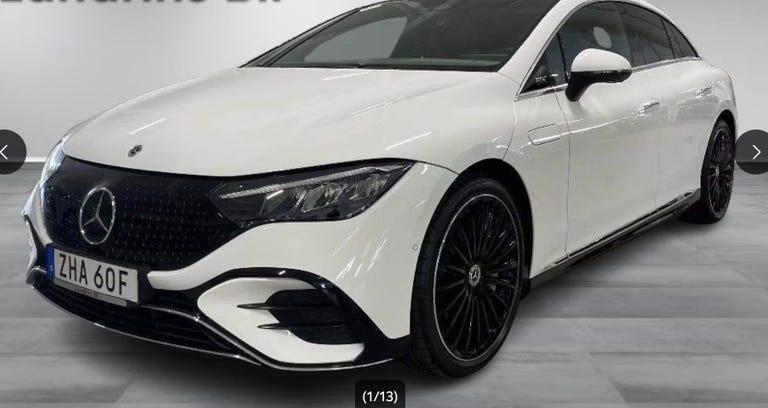 Mercedes EQE350+ AMG Line hos Auto-Sørensen og JT Biler