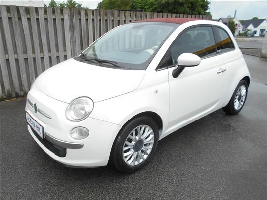 Fiat 500C 1,2 Lounge 69HK Cabr. hos Det Lille Autocenter